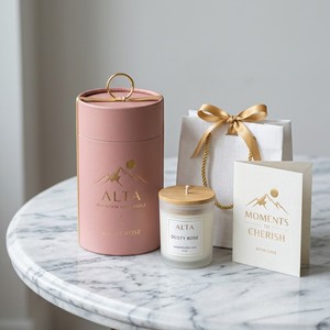 Boîte ronde en carton rigide avec feuille métallique de qualité supérieure pour l'emballage de bougies parfumées d'aromathérapie, directement de l'usine - Product Image 1
