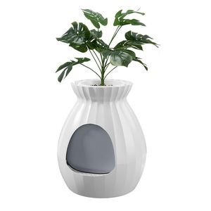 Vente en gros Bac à litière pour chat style <span class=keywords><strong>pot</strong></span> <span class=keywords><strong>de</strong></span> <span class=keywords><strong>fleur</strong></span> caché détachable facile à nettoyer Stérilisation par désodorisation intelligente personnalisable - Product Image 2