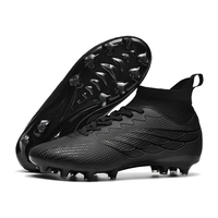 Chaussures de football professionnelles d'extérieur respirantes à crampons longs pour entraînement sur gazon artificiel TF