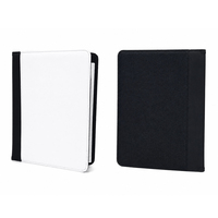 Porte-documents A5 vierge pour sublimation, bloc-notes en toile rechargeable avec porte-cartes, fournitures de bureau exécutives