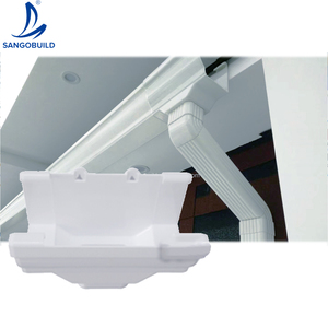 High Quality PVC Rain <strong>Gutter</strong> for Roof <strong>Drain</strong>, 5.2inch and 7inch Big Volume <strong>Plastic</strong> Rectangular Rain Water Collector - Product Image 5