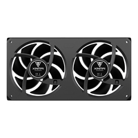 Ventilador de Caja AntarcChill 240 Negro/Blanco de 240mm con Rodamiento Líquido RGB, Nuevo, Premium, para Disipación de Calor