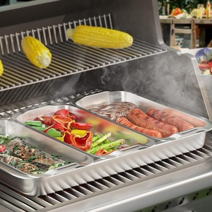 Latest New 3 in 1 Stainless Steel BBQ <strong>Grill</strong> Basket Set for Fish and <strong>Vegetable</strong> - Product Image 4