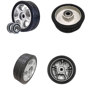 Nhà Máy Rắn Bánh Xe Cao Su Không Trượt Ròng Rọc OD 125Mm Ổ Đĩa Ròng Rọc Cho Máy Làm Sạch - Product Image 6