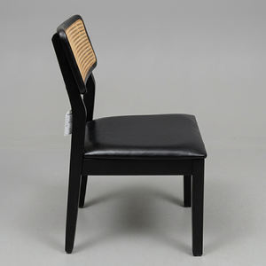 Modern Metal Frame Outdoor <b>Chair</b> Durable <b>Garden</b> Furniture 6-Person Weather Resistant Black Seat and Backrest - Product Image 1