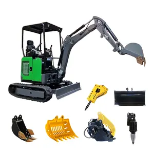 Free Shipping EPA Mini excavators with air conditioner small micro digger excavator china trade