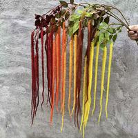 Plantes artificielles à longues tiges très vendues pour mariage, amarante décorative en plastique pour arrangements floraux de mariage, de fête et de maison