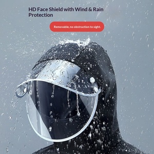 Ensemble imperméable deux pièces épaissi et allongé en tissu Oxford, pantalon de pluie intégral très résistant, réfléchissant pour le cyclisme et la randonnée - Product Image 2