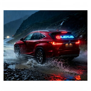 Pegatina para Coche <span class=keywords><strong>EL</strong></span> con Alta Luminosidad, Ultrafina, se Adhiere Perfectamente al Vidrio. Adhesivo Removible. Fácil de instalar y despegar, sin residuos - Product Image 1