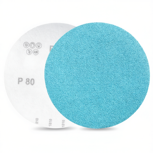 Disques de ponçage auto-adhésifs Fervi Heavy P80 bleus 150 mm Modèle VDA150/080 pour le finissage du bois et du métal - Product Image 2