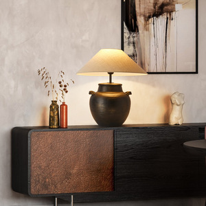 Đèn Bàn Cạnh Giường Nhà Hàng Học Tập Khách Sạn Đèn Bàn Trang Trí Bằng Gốm Led Bắc Âu Có Kẹp - Product Image 4