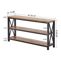 En métal En Bois Vente Étroite Moderne Canapé Rustique Nordique Console Table
