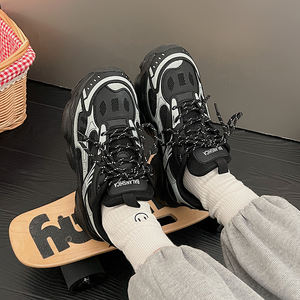 Новые оригинальные высококачественные роскошные дышащие сетчатые повседневные туфли на шнуровке с защитой от скольжения, мужские дизайнерские прогулочные туфли в модном стиле - Product Image 1