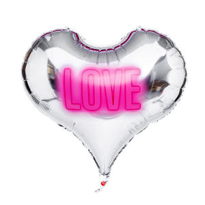 Moda Día de San Valentín 22 pulgadas <span class=keywords><strong>película</strong></span> de aluminio impreso corazón globos fiesta de cumpleaños boda habitación confesión atmósfera Props - Product Image 3