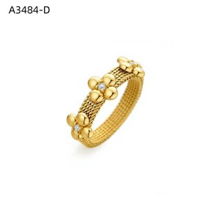 แหวนแฟชั่นดอกไม้ 3 A3484 สำหรับผู้หญิงเครื่องประดับคุณภาพสูง - Product Image 2