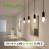 Ampoules LED 9W 810Lm Bougie E27 37x121mm Faisceau 160 Degrés Ra 80 Fournisseur en Gros pour Éclairage de Cafés et Bars