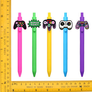 Anak-anak mewah alat tulis aneka warna bola karet pena Gamepad PVC klip baru pena <span class=keywords><strong>Promo</strong></span> Logo pena hadiah untuk siswa - Product Image 2