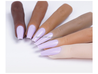 Doigts d'entraînement professionnels souples et flexibles en silicone liquide pour la pratique des ongles en acrylique, outil de formation DIY