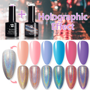 Ensemble de vernis à ongles gel <span class=keywords><strong>holographique</strong></span> couleurs marque privée Kit de vernis à ongles gel UV Halal avec nuancier Nail Art ensemble de vernis gel UV - Product Image 4