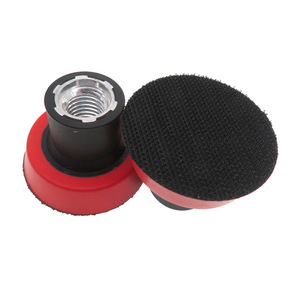 Pexmientas <span class=keywords><strong>2</strong></span> pouces 50mm outils abrasifs polissage rouge crochet et boucle M14 mousse polissage plaque de secours disque de ponçage tampon de support - Product Image 3