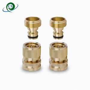 Kit de raccordement rapide pour tuyau d'arrosage en laiton massif de qualité <span class=keywords><strong>industrielle</strong></span> 3/4 pouce, anti-fuite, avec raccords mâle et femelle pour usage agricole et en <span class=keywords><strong>serre</strong></span> - Product Image 6