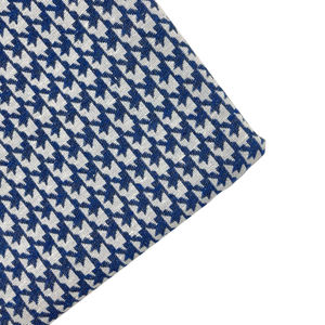 Производство OEM 100% полиэстер черно-белый тканый шерстяной твидовый материал для пиджак - Product Image 2