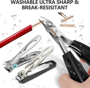 Nhiệm Vụ Nặng Nề Móng Tay Móng Tay Công Cụ Tông Đơ Bộ Của 5 Biểu Tượng Tùy Chỉnh Rộng Hàm Cắt Móng Tay Cắt Cho Dày Móng Tay Bắt Vẻ Đẹp Sử Dụng - Product Image 2