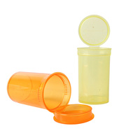 Bouteilles en plastique hermétiques à couvercle pop-top pour tabac - Flacons colorés de 6dr, 13dr, 19dr, 30dr pour le stockage de fleurs et d'herbes - Vente en gros