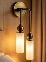 Lampe murale de fond de salon en albâtre de style minimaliste américain, lampe murale de chevet de chambre en marbre de designer espagnol, vente en gros
