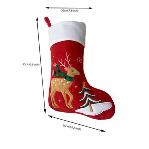 2025 mới tùy chỉnh Xmas nhà lò sưởi trang trí phim hoạt hình mô hình Santa Claus kẹo Túi giáng sinh thả cho Thêu - Product Image 3