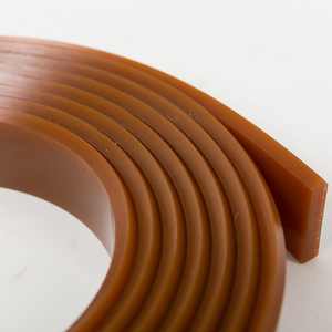 Raclette de sérigraphie en caoutchouc polyuréthane (PU) résistant à l'usure, dureté 40-90 Shore A, avec manche en métal/bois - Product Image 4