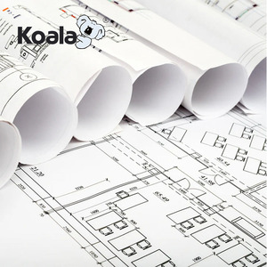 Rouleau de <span class=keywords><strong>papier</strong></span> de liaison de dessin de traceur de CAO blanc de <span class=keywords><strong>haute</strong></span> <span class=keywords><strong>qualité</strong></span> d'usine 80g - Product Image 4