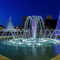 Equipo de Fuente Musical para Exteriores, Fuente Flotante Programable a Color, Juego Completo de Fuente para Plaza, Parque, Patio de Villa