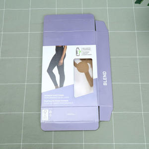 Emballage en carton Boîtes en papier rectangulaires Paquet avec crochet pour accrocher dans le magasin pour leggings collants <span class=keywords><strong>bas</strong></span> Inderwear - Product Image 4