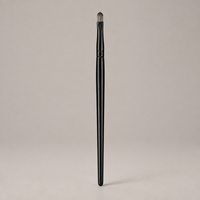 Pinceau de maquillage professionnel KB127 avec fibre de haute qualité de 0,07 mm, virole en aluminium épaissie et manche en bois de qualité supérieure