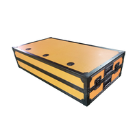 Flight Case pour table DJ Z-Table noir et orange avec table portable
