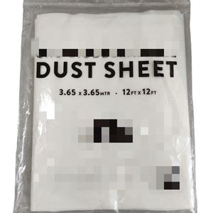 Fabrieks HDPE 4x5m Wegwerp Transparante Kunststof Afdekzeil Stof- en Waterdicht Schildersafdekzeil Dip Spray Verfbeschermingsfolie - Product Image 5