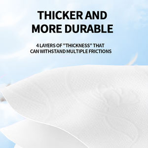 2025 Bestseller LangQiao Eco Bamboe Pulp Zacht Toiletpapier voor Thuisgebruik met Hoge Absorberende Eigenschappen Standaard Rol - Product Image 4