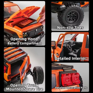 Voiture télécommandée tout-terrain 4x4 MN300 RC Crawler 1/12, modèle de véhicule d'escalade sur rochers à l'échelle réelle 2.4G, jouets pour enfants et adultes, cadeaux - Product Image 6