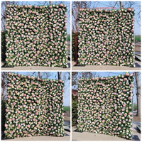 Vente en gros de rouleaux de fleurs artificielles 5D pour arrangements floraux, décoration de mariage, mur de fleurs pour la Saint-Valentin, Pâques