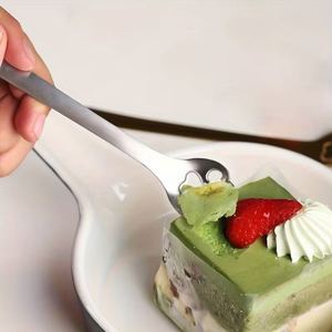 Cuillère à café en acier inoxydable creuse en forme de patte de chat, cuillère à dessert, cuillère à glace pour cadeau d'affaires, mariage, restaurant - Product Image 4