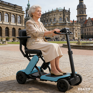 Scooter de Movilidad Plegable de 26 kg con Baterí<span class=keywords><strong>a</strong></span> Samsung y Control Dinámico Profesional para <span class=keywords><strong>Personas</strong></span> con Discapacidad - Product Image 1