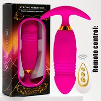 Fernbedienung Frequenz umwandlung Einziehbarer tragbarer Vibrator körper Silent Starker Schock für Frauen