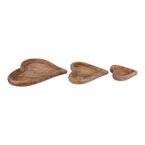 Set di vassoi in legno a forma di cuore per comodino, tavolino da caffè, decorazioni per la casa, portaoggetti per gioielli e vanità - Product Image 5