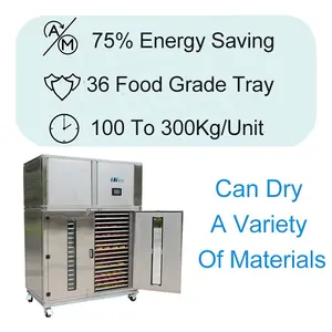 100Kg Industrial Fish Dryers Dehydrating Apple Pomace Beef Bitong Dryer Box Machine Bamboo Banana Cassava Drier For Fruit
