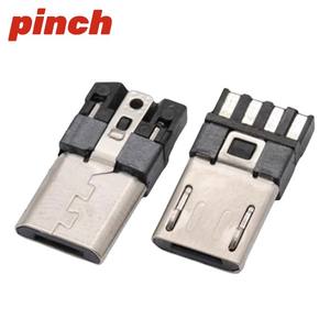 Connecteur Micro USB Type B 5 broches mâle à souder, borne en cuivre pour la charge et le transfert de données Android - Product Image 2