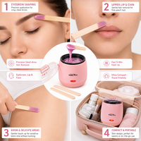 Chauffe-cire Wax Pro Pink Mini 200ml, chauffe-cire dépilatoire à fusion rapide pour le corps et les mains, pot antiadhésif, 110-220V, garantie 1 an