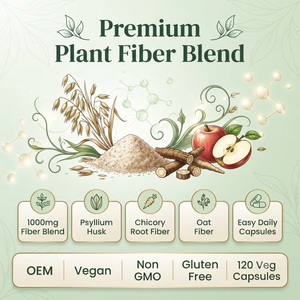 Cápsulas de Fibra Dietética a Base de Plantas OEM ODM, 700 mg, 120 Unidades, Etiqueta Privada al por Mayor - Product Image 3