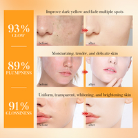 Échantillons gratuits vente en gros de niacinamide acide vitamine C sérum blanchissant anti-âge complément facial liquide pour les soins de la peau