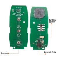 Clé intelligente universelle Lonsdor NS30-1B à 3 boutons, télécommande de proximité pour Nissan Infiniti ID46 ID47 ID4A 315 MHz 433,92 MHz